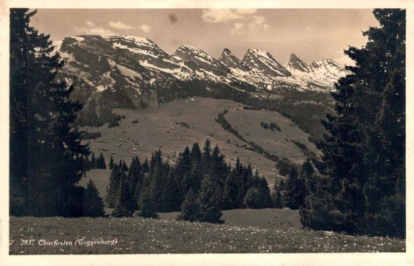 Churfirsten (Toggenburg) Vorderseite