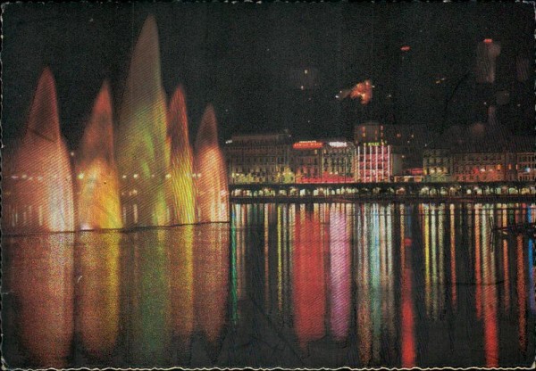 Lugano bei Nacht Vorderseite
