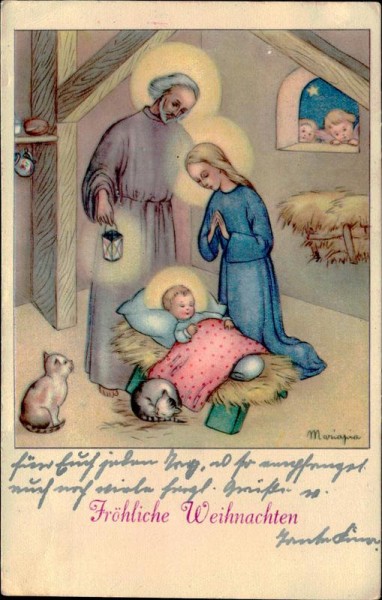 Fröhliche Weihnachten Vorderseite