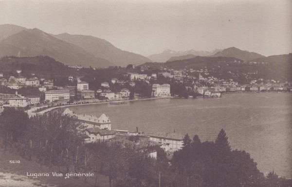 Lugano  Vue génèrale Vorderseite