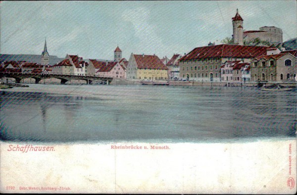 Rheinbrücke und Munoth (Schaffhausen) Vorderseite