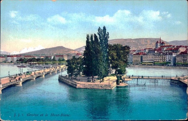 Genève et le Mont-Blanc. Vorderseite