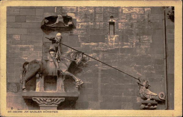St. Georg am Basler Münster Vorderseite
