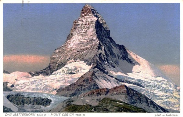 Das Matterhorn, Mont Cervin Vorderseite