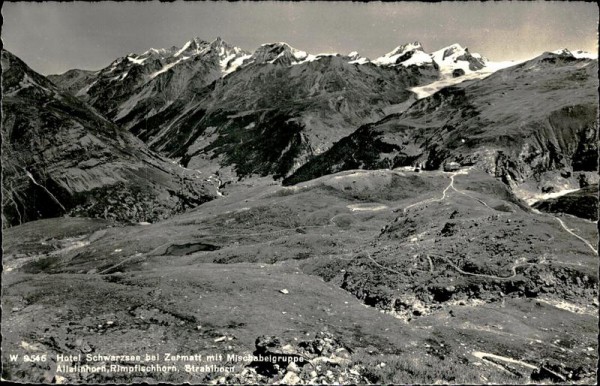 Hotel Schwarzsee bei Zermatt  Vorderseite