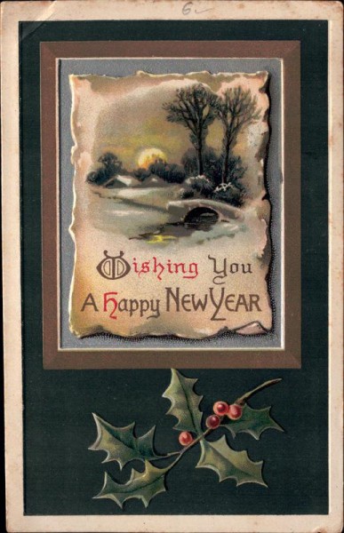 wishing you a happy new year Vorderseite