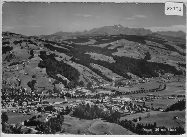 Wattwil mit Säntis - Flugaufnahme P. Zaugg
