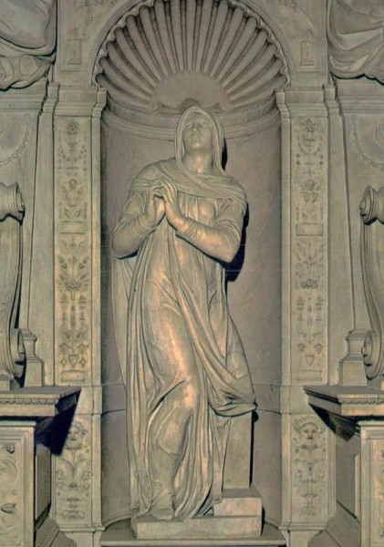Basilika von St. Peter in Vincoli - Rachete - Detail d. Monum. von Julius ll. (Michelangelo) Vorderseite