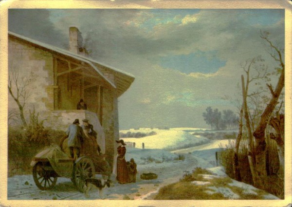 Adam W. Toepffer, Winterlandschaft Vorderseite