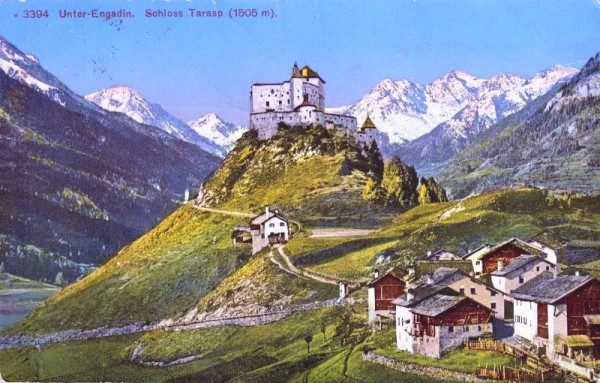 Unter-Engadin. Schloss Tarasp (1505m). 1924