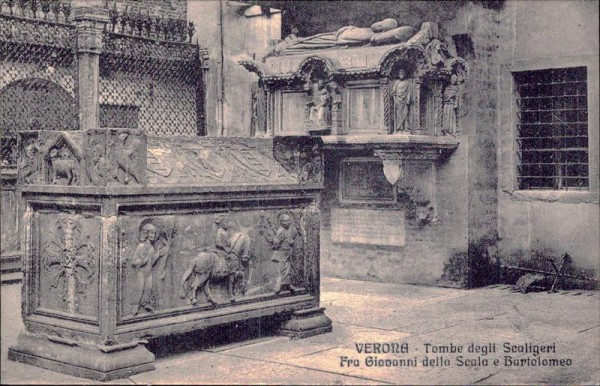 Verona - Tombe degli Scaligeri Fra Giovanni della Scala e Burtolomeo Vorderseite