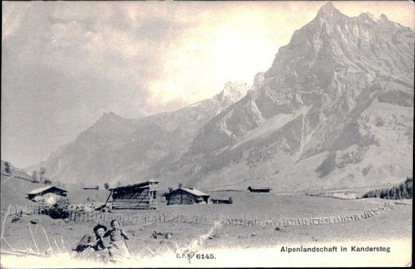 Alpenlandschaft in Kandersteg Vorderseite