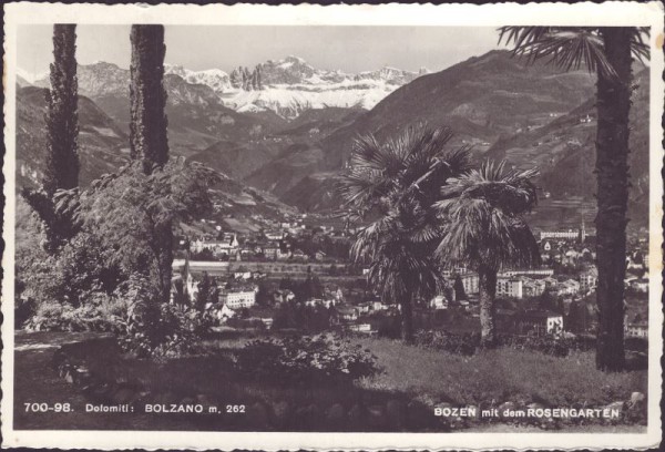 Bozen mit dem Rosengarten