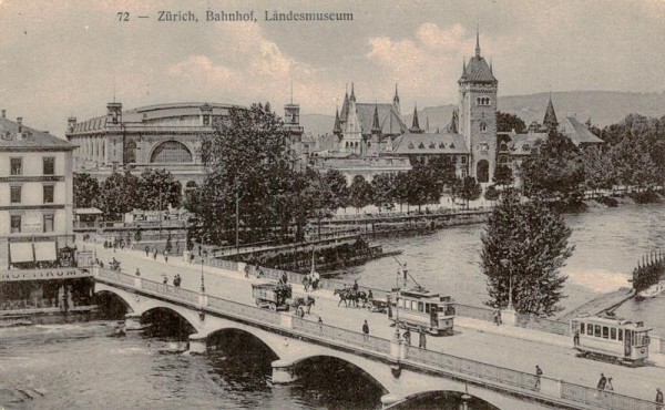 Zürich, Bahnhof, Landesmuseum Vorderseite
