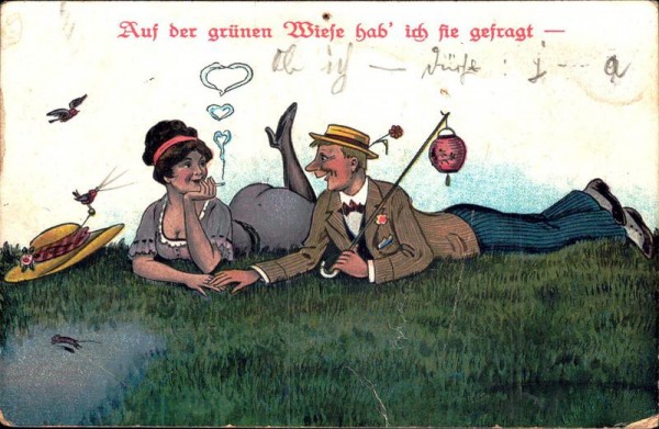 Auf der grünen Wiese hab ich sie gefragt Vorderseite