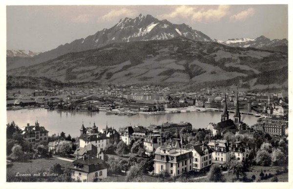 Luzern mit Pilatus Vorderseite