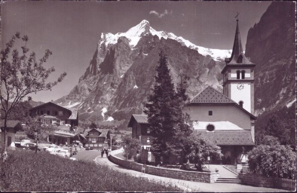 Grindelwald - Kirche - Wetterhorn