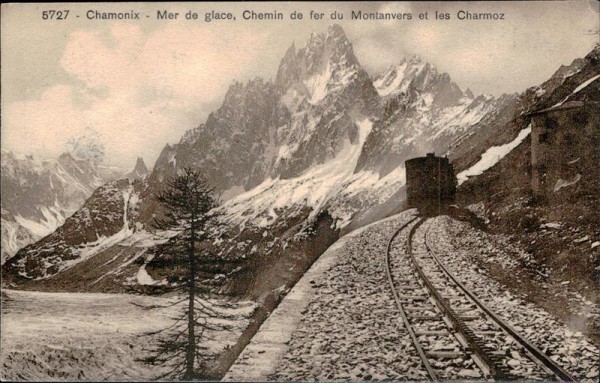 Chamonix - Mer de glace, Chemin de fer du Montanvers et les Charmoz Vorderseite