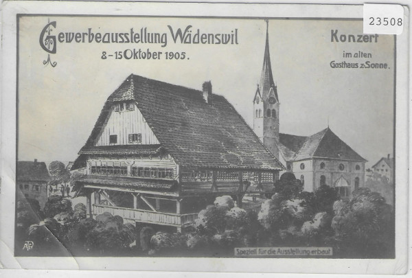 Gewerbeaussstellung Wädenswil Okt. 1905