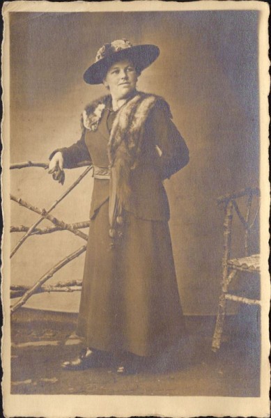 Frau im Fotostudio