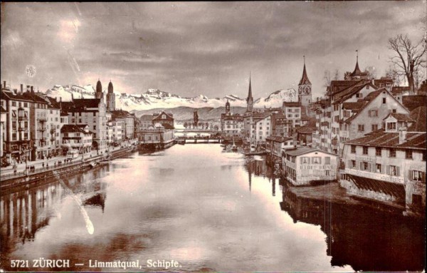 Zürich - Limmatquai, Schipfe Vorderseite