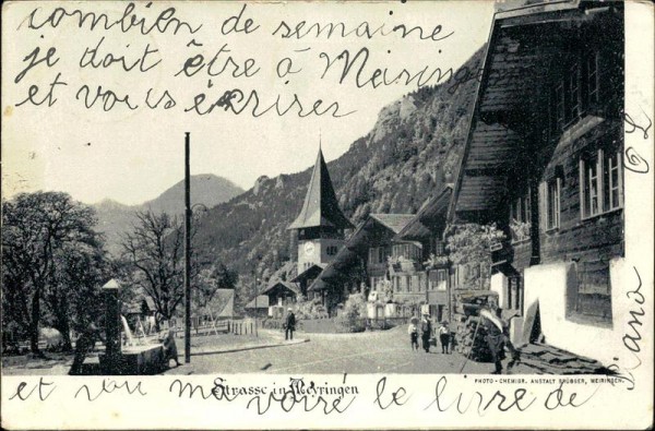 Strasse in Meiringen Vorderseite