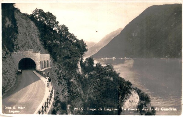 Lago di Lugano, La nuova strada di Gandria Vorderseite