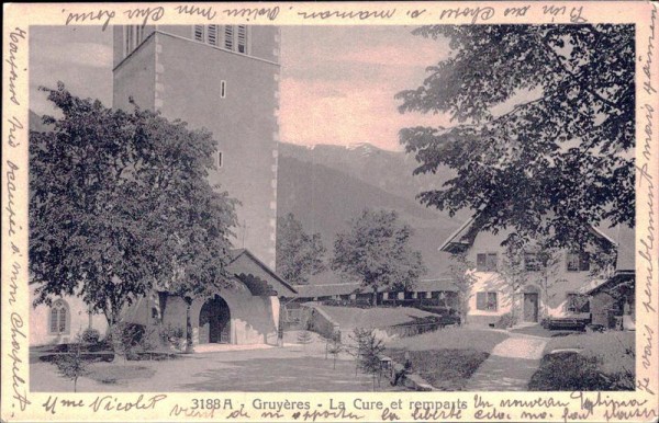 Gruyères - La Cure et remparts Vorderseite