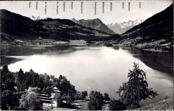 Ägerisee mit den Alpen Vorderseite