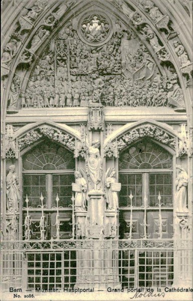 Bern - Münster - Hauptportal Vorderseite