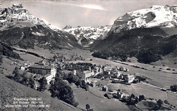 Engelberg mit Hahnen, Spannörter und Titlis Vorderseite