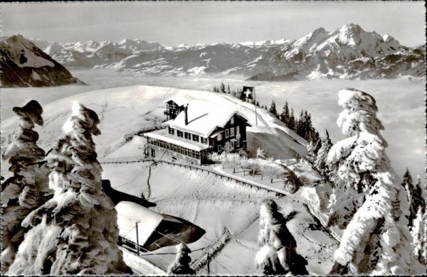 Rigi Staffelhöhe, Hotel und Pension Edelweiss Vorderseite