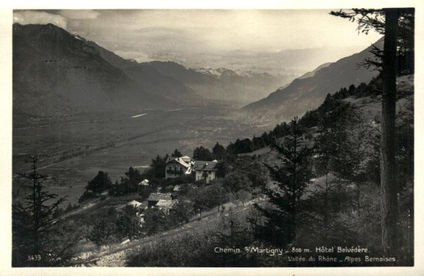 Hôtel Belvédère, Martigny Vorderseite