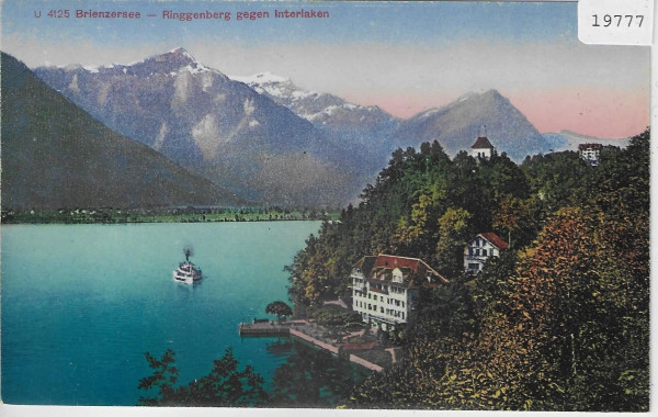 Brienzersee - Ringgenberg gegen Interlaken - Litho