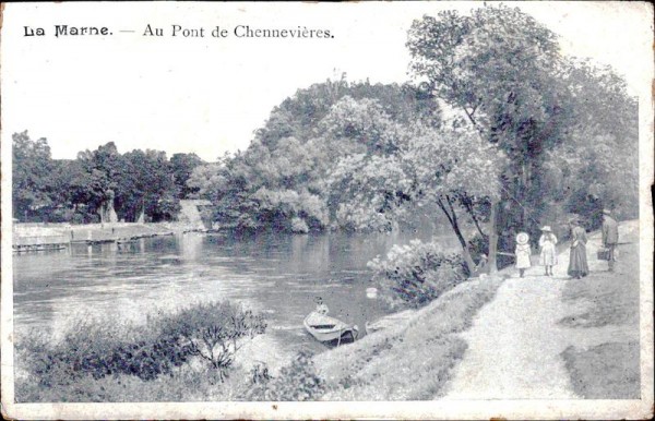La Marne - Au Pont de Chennevières Vorderseite