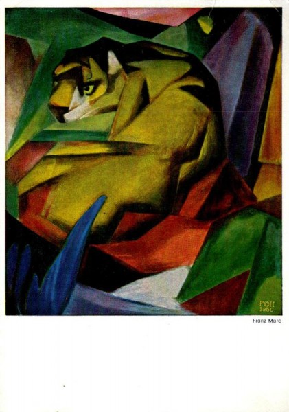 Tiger, Franz Marc Vorderseite