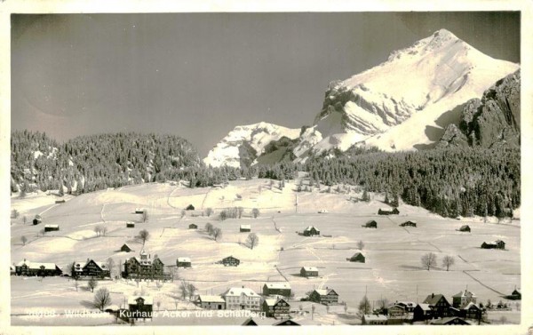 Wildhaus, Kurhaus Acker  Vorderseite