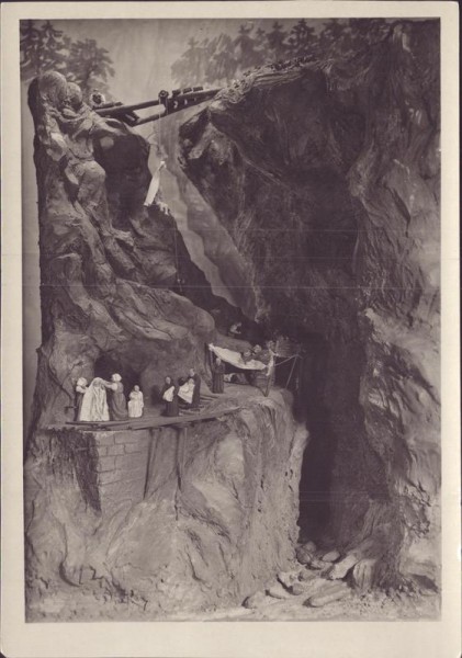 Bad Ragaz, Taminaschlucht vor ca. 500 Jahren Vorderseite