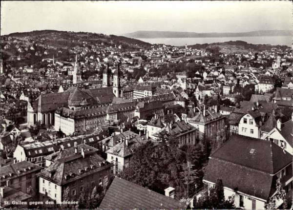 St. Gallen gegen den Bodensee Vorderseite