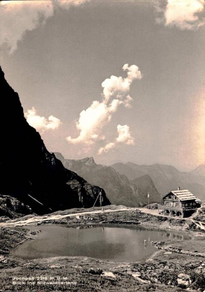 Jochpass. Blick ins Nidwaldnerland. 1944 Vorderseite