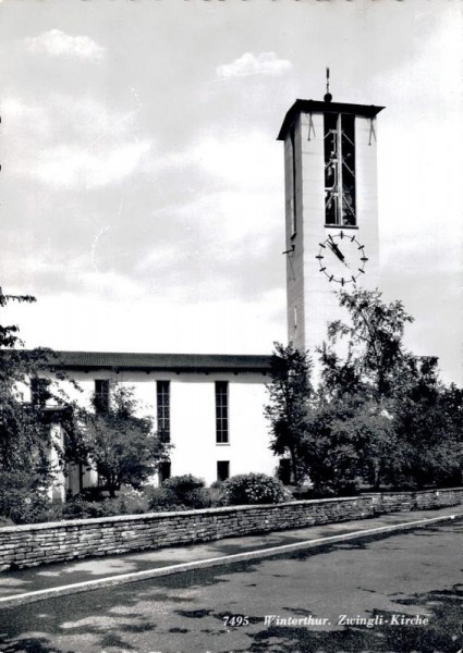 Winterthur. Zwingli-Kirche Vorderseite