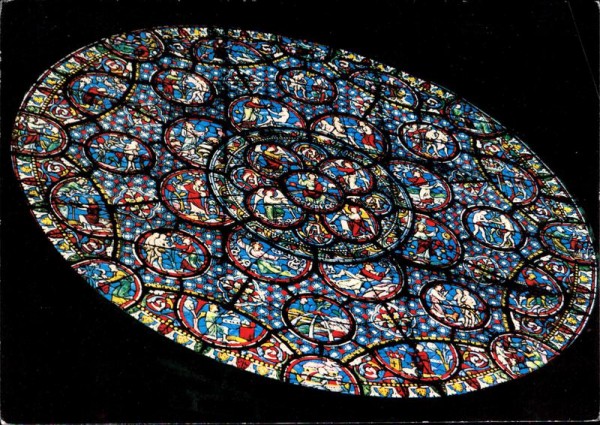 Dijon, Notre-Dame, Rosace du Transept Nord Vorderseite