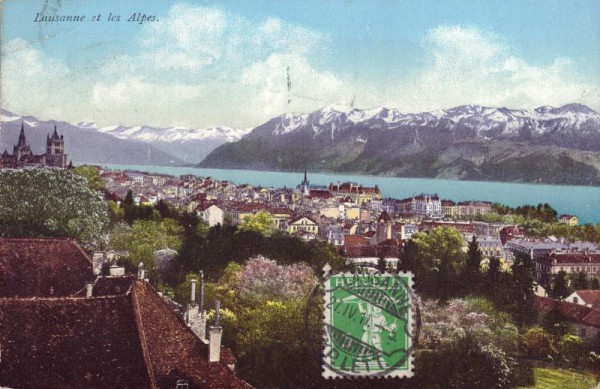 Lausanne et les Alpes