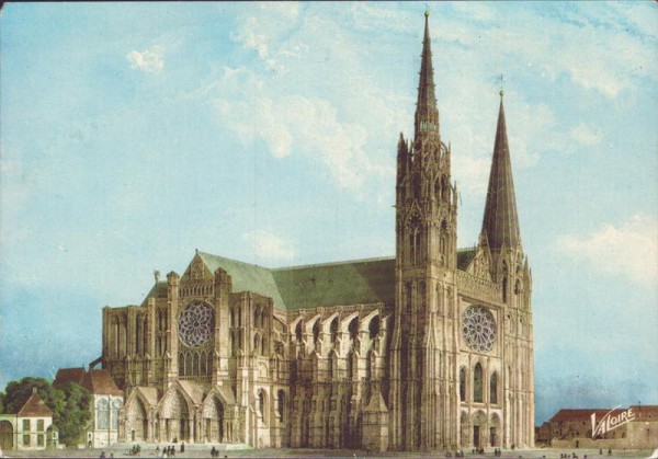 Kathedrale von Chartres Vorderseite