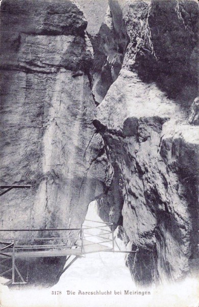 Die Aareschlucht bei Meiringen