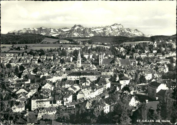 St. Gallen mit Säntis Vorderseite