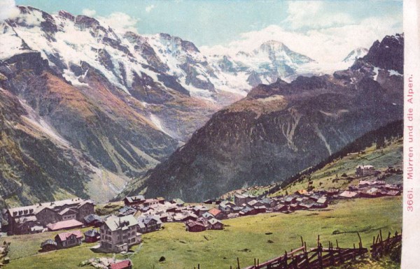 Mürren und die Alpen