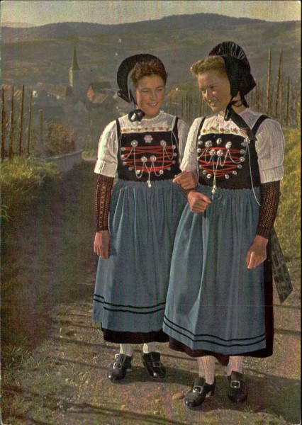 Sonntagstracht, Zürich, Rafz Vorderseite