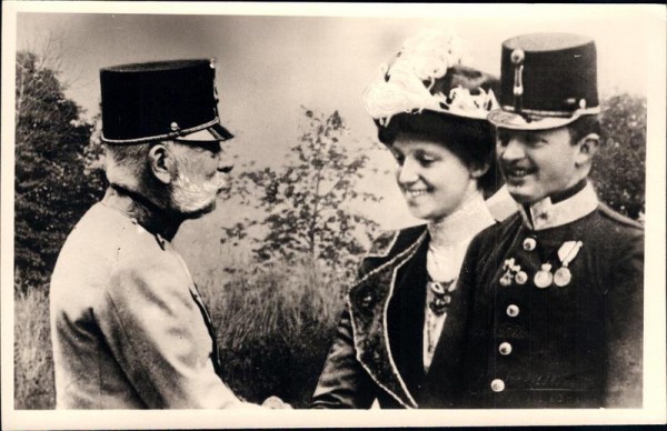 Kaiser Franz Joseph und ? Vorderseite