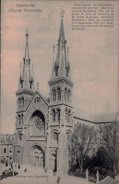 Charleville-Mézières - Kirche Vorderseite